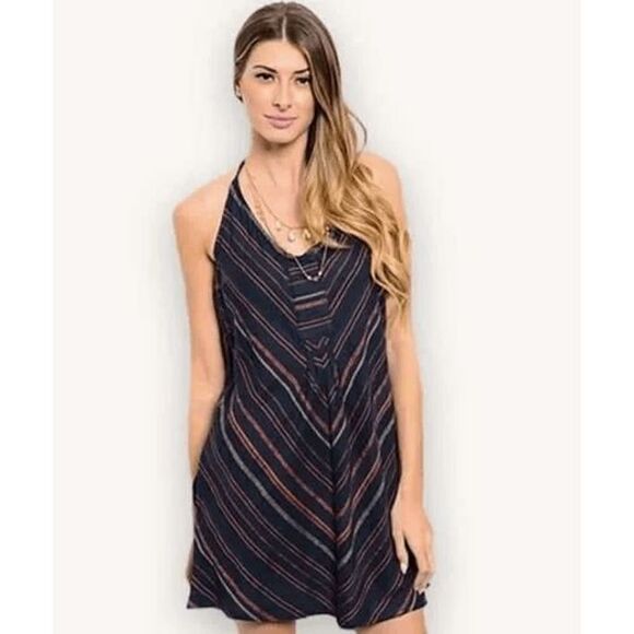 *Clearance* En Creme Navy Dress - Picture 1 of 2